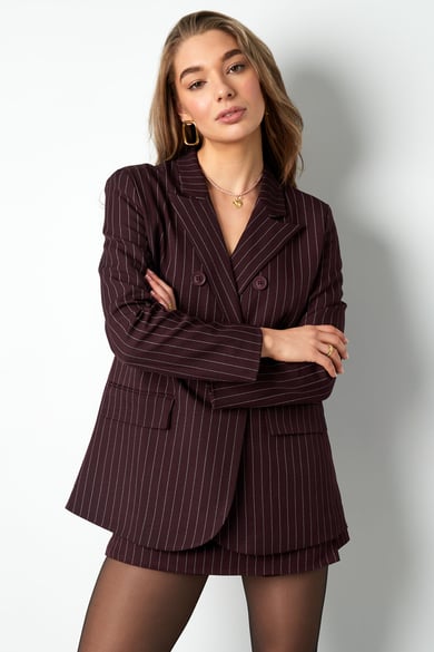 Pinstripe Blazer - Grey h5 Picture2